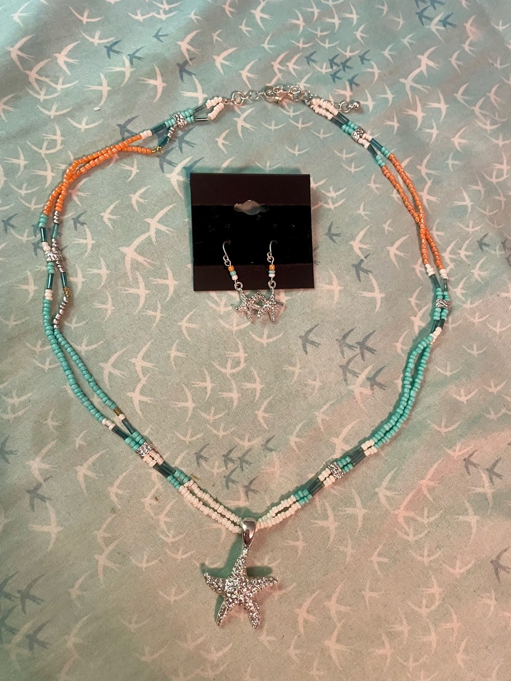 Starfish Necklace and Earring Set